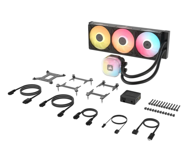 Corsair iCUE LINK TITAN II 360 RX RGB 3x120mm - 1603089 - zdjęcie 2